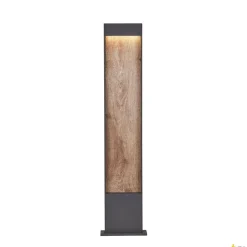 FLATT POLE 100, zewnętrzna lampa stojąca LED, 3000 K, IP65, kolor antracytowy/brązowy (1002959) - SLV