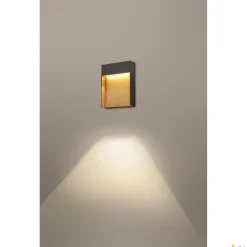 FLATT SENSOR, lampa ścienna natynkowa LED outdoor, 3000K, IP65, kolor antracytowy (1002952) - SLV