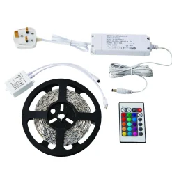 Flexline 12V 5m kit RGB 24W (73667) - Saxby