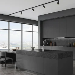 FLOWER BLACK GOLD TRACK 1xGU10 (ML0263) - Milagro