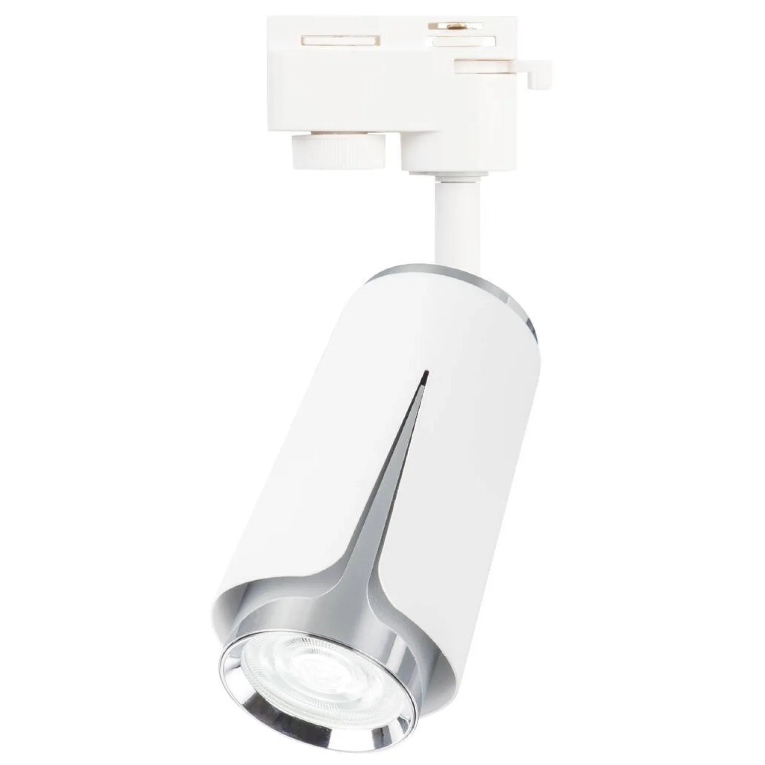 FLOWER WHITE CHROME TRACK 1xGU10 (ML0271) - Milagro