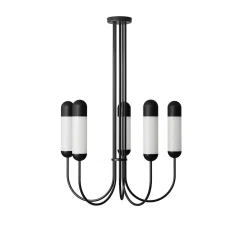 FUNSUI B czarny żyrandol w rozmiarze S (FNB522R02) - Ummo