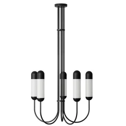 FUNSUI B czarny żyrandol w rozmiarze M (FNB522R03) - Ummo