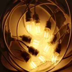 GIRLANDA 15 METRÓW BIAŁA (bez żarówek) (EKO9889) - Eko-Light