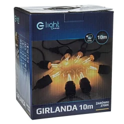 GIRLANDA 10 METRÓW Z ŻARÓWKĄ FILAMENTOWĄ 10x1,5W (EKO6925) - Eko-Light