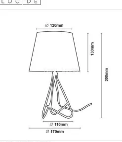 GITTA lampa stołowa chrom 47500/81/11 Lucide