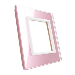 Gniazdo elektryczne 16 A z różowym panelem szklanym (VL-W01EU-67) LIVOLO