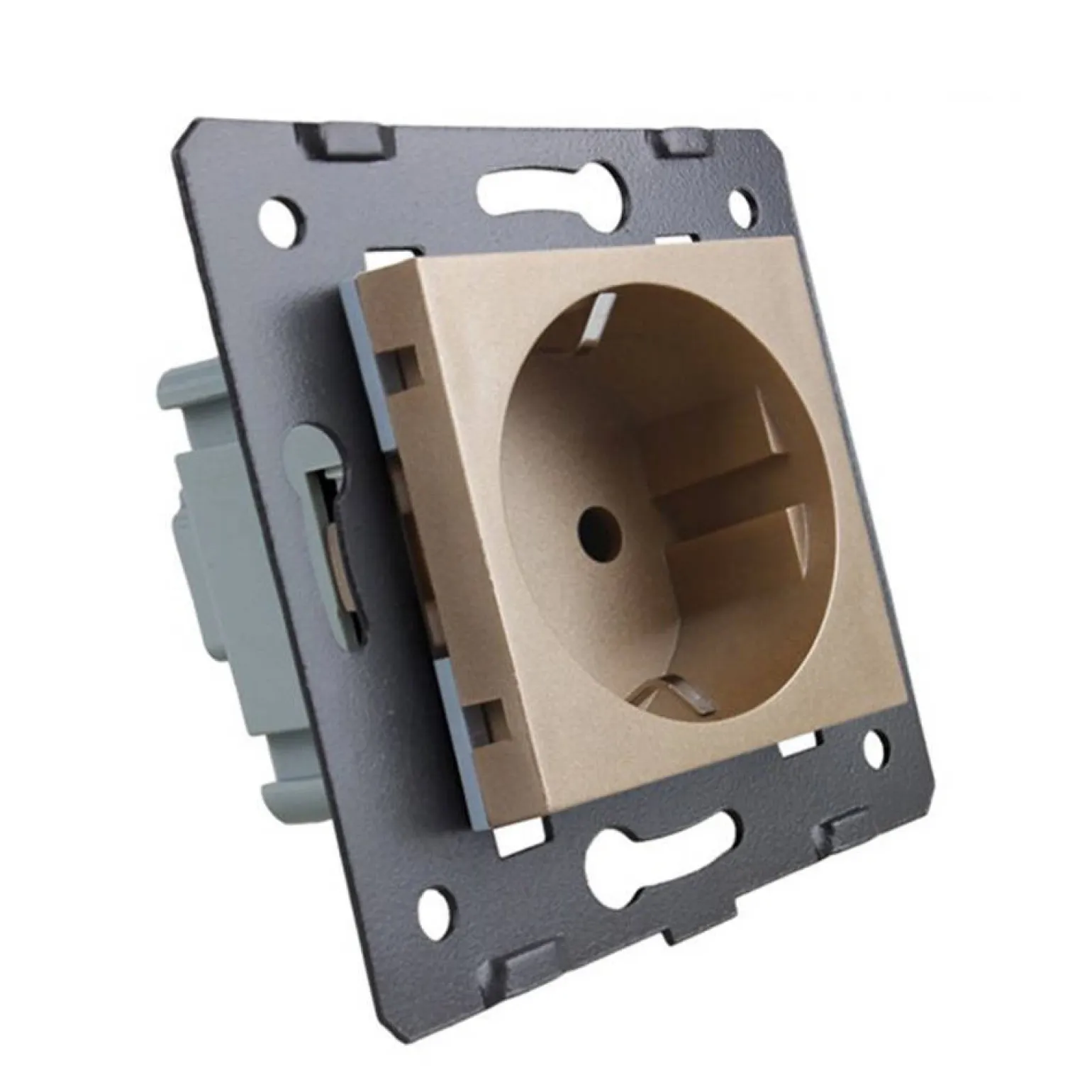 Gniazdo elektryczne 16 A ze złotym panelem szklanym (VL-W01EU-63) LIVOLO