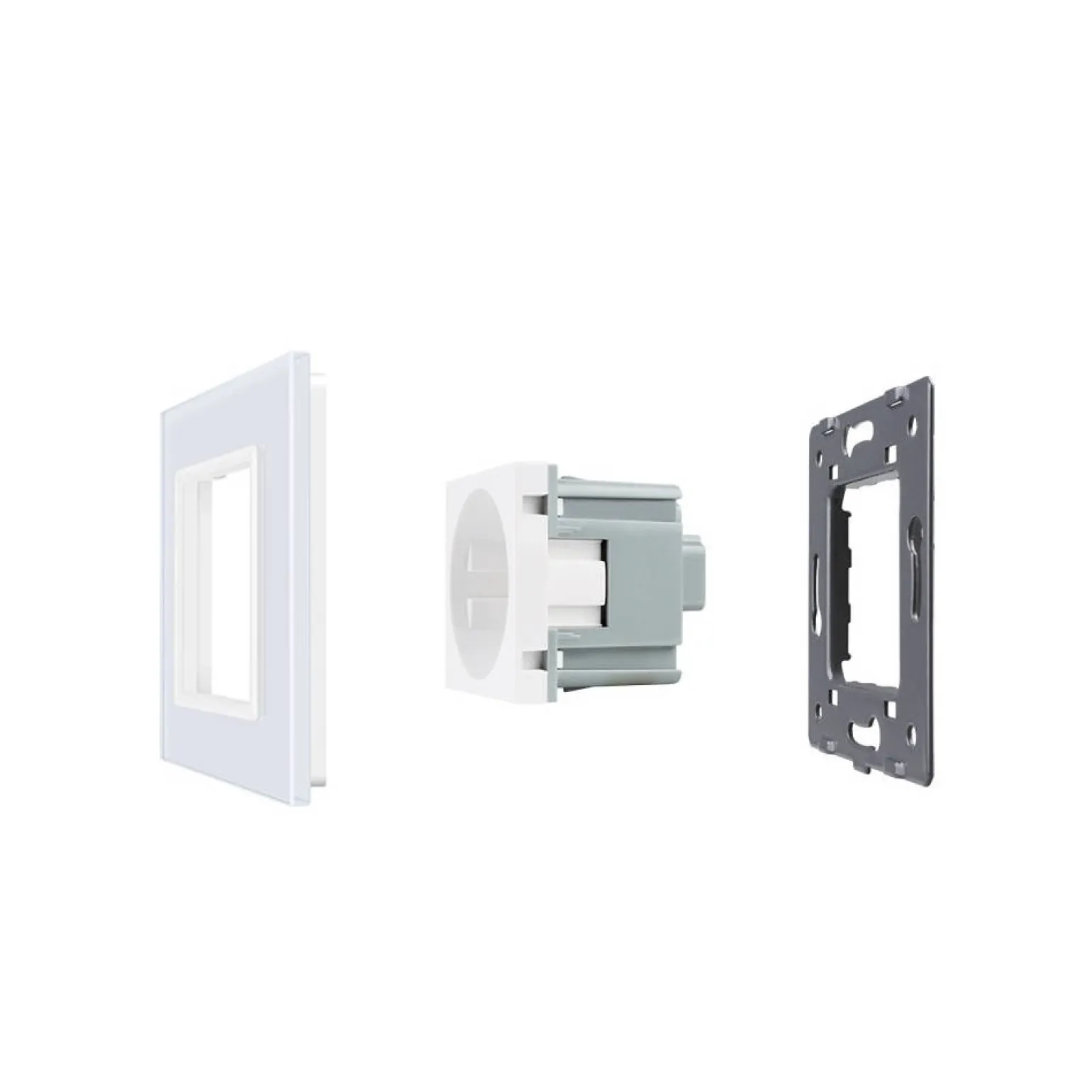 Gniazdo elektryczne 16 A ze złotym panelem szklanym (VL-W01EU-63) LIVOLO