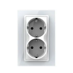 GNIAZDO ELEKTRYCZNE PODWÓJNE do pojedynczej puszki (VL-71EU2-61) - Livolo