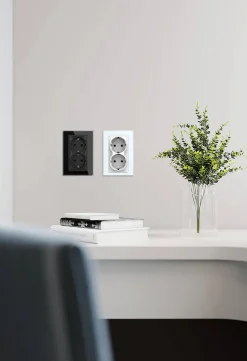 GNIAZDO ELEKTRYCZNE PODWÓJNE do pojedynczej puszki (VL-71EU2-61) - Livolo