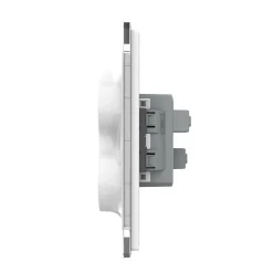 GNIAZDO ELEKTRYCZNE PODWÓJNE do pojedynczej puszki (VL-71EU2-64) - Livolo