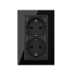 GNIAZDO ELEKTRYCZNE PODWÓJNE do pojedynczej puszki (VL-71EU2-62) - Livolo