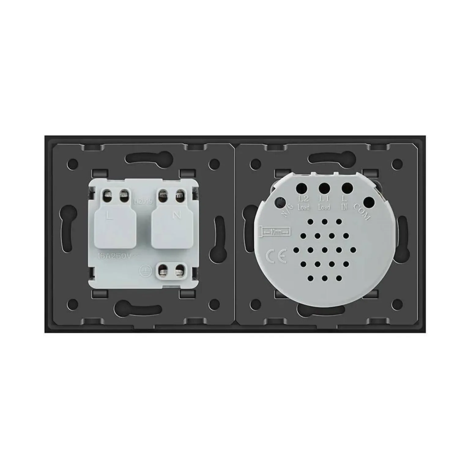 Gniazdo 230V 16A z włącznikiem dotykowym pojedynczym z ramką szklaną różową (VL-C701EU-67) LIVOLO