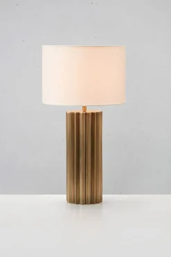 HASHIRA Table 1L Antique Brass/Offwhite (108669) Markslojd