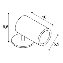HELIA LED SPOT, Spot, 3000K, 35°, antracyt, IP55