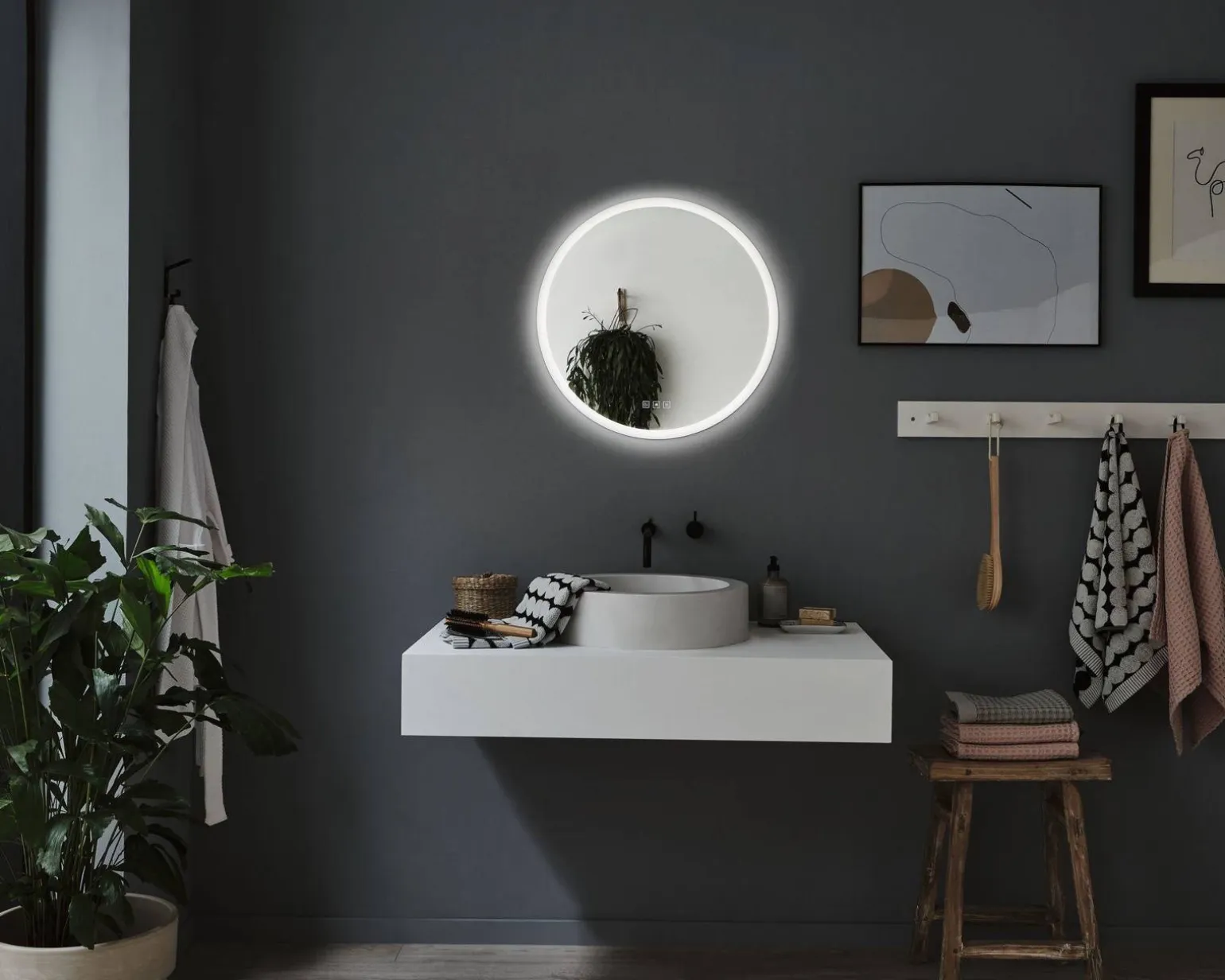 HomeSpa Mirra lustro IP44 LED regulacja temperatury barwowej (PL78952) - Paulmann