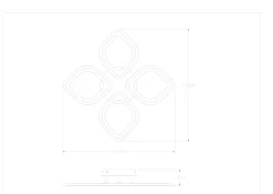 ILLUMIA LAMPA SUFITOWA BIAŁA-CHROM/WHITE-CHROME (MS236040R-WH) - Zuma Line