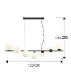 Inoa lampa wisząca 7L (494467) - Schuller