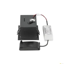 KADUX single, oprawa sufitowa wpuszczana czarna (1007551) - SLV