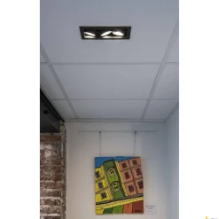 KADUX triple, oprawa sufitowa wpuszczana czarna (1007567) - SLV