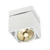 KARDAMOD, lampa sufitowa, jednopunktowa, QPAR111, kwadratowa, biała, maks. 75W (117101) - SLV