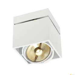 KARDAMOD, lampa sufitowa, jednopunktowa, QPAR111, kwadratowa, biała, maks. 75W (117101) - SLV