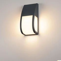KERAS ELT, lampa ścienna i sufitowa outdoor, TC-TSE, IP54, antracytowa, żarówka energooszczędna, maks. 24W (227176) - SLV