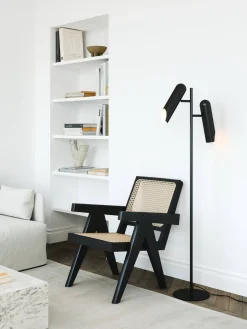 Kierunkowa lampa podłogowa ROCHELLE Nordlux GU10 2x8W Metal Czarny