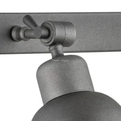 kinkiet 2 pł. EUFRAT antracyt 2 x E27/60W ARGON 677