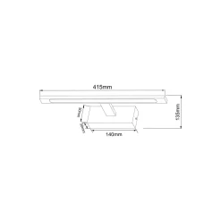 Kinkiet ALTER chrom 41 cm (W89443-12W-CH) - Zuma Line