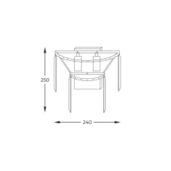 KINKIET AMEDEO (17106-2W-GLD) Zuma Line