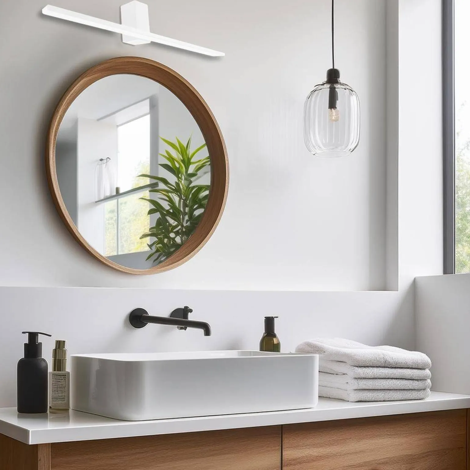 Kinkiet Artemis White 13,8W LED 60cm 4000K IP44 (ML1020) - Milagro