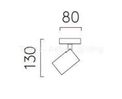 Kinkiet ASCOLI SINGLE brąz (1286004 - Astro Lighting)