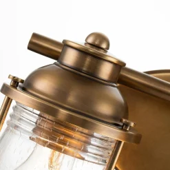 Kinkiet Ashlandbay - 2 źródła światła - Naturalny mosiądz (QN-ASHLANDBAY2-NBR-BATH) - Quintiesse