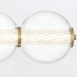 Kinkiet Atomo - 4 źródła światła - Szczotkowane złoto (QN-ATOMO-4W-BG) - Quintiesse