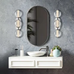 Kinkiet Atomo - 3 źródła światła - Polerowany chrom (QN-ATOMO-3W-PC) - Quintiesse