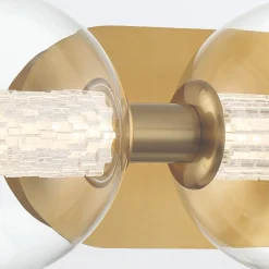 Kinkiet Atomo - 3 źródła światła - Szczotkowane złoto (QN-ATOMO-3W-BG) - Quintiesse