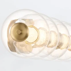 Kinkiet Atomo - 5 źródeł światła - Szczotkowane złoto (QN-ATOMO-5W-BG) - Quintiesse