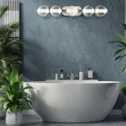 Kinkiet Atomo - 5 źródeł światła - Polerowany chrom (QN-ATOMO-5W-PC) - Quintiesse