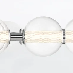 Kinkiet Atomo - 5 źródeł światła - Polerowany chrom (QN-ATOMO-5W-PC) - Quintiesse