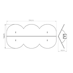 Kinkiet BISCUIT burgund (TH.570) - Thoro Lighting