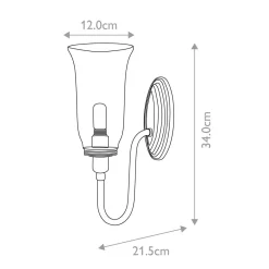 Kinkiet Blake (BATH-BLAKE2-PN) - Elstead Lighting