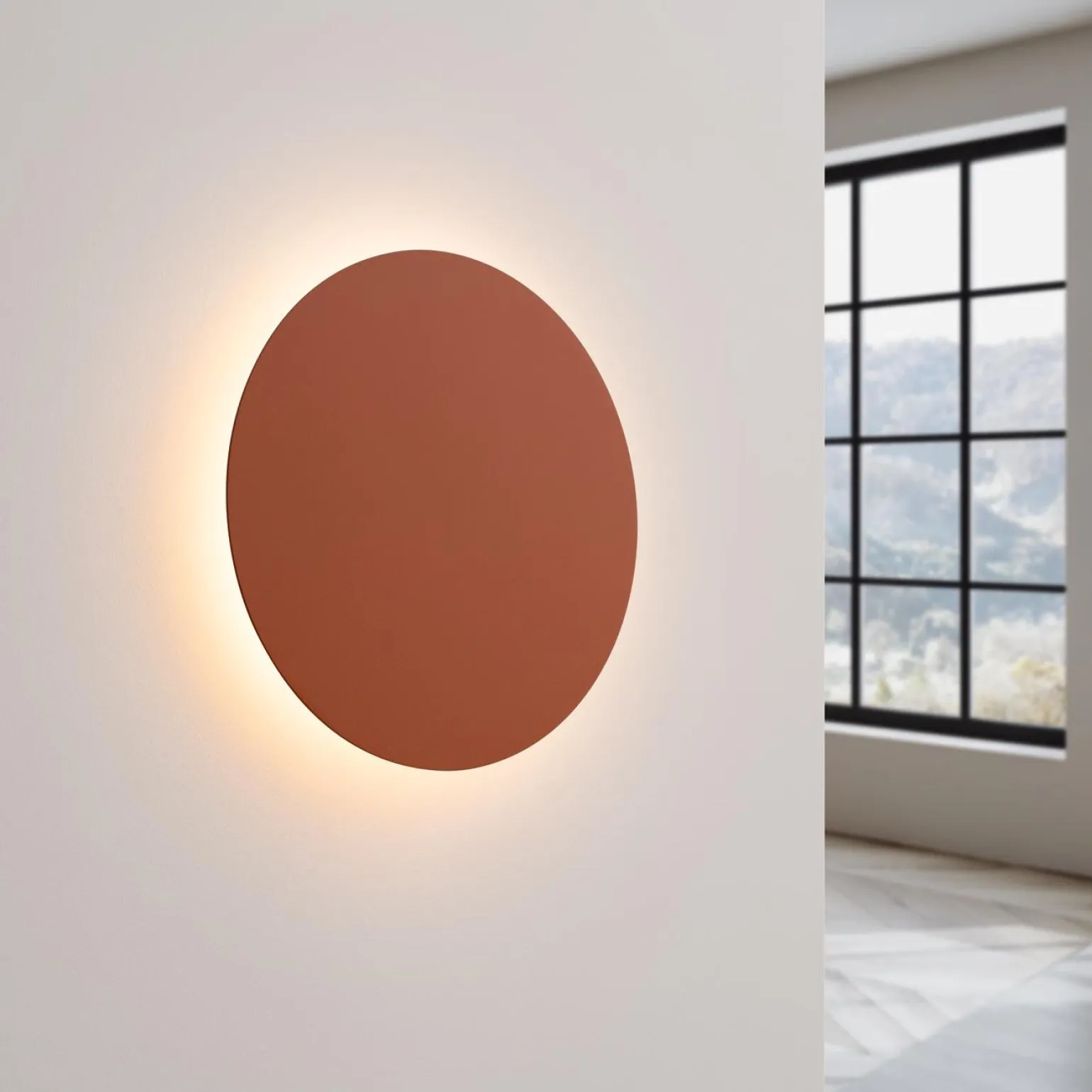 Kinkiet BORGEN ochra czerwona LED 3000K (TH.473) - Thoro Lighting