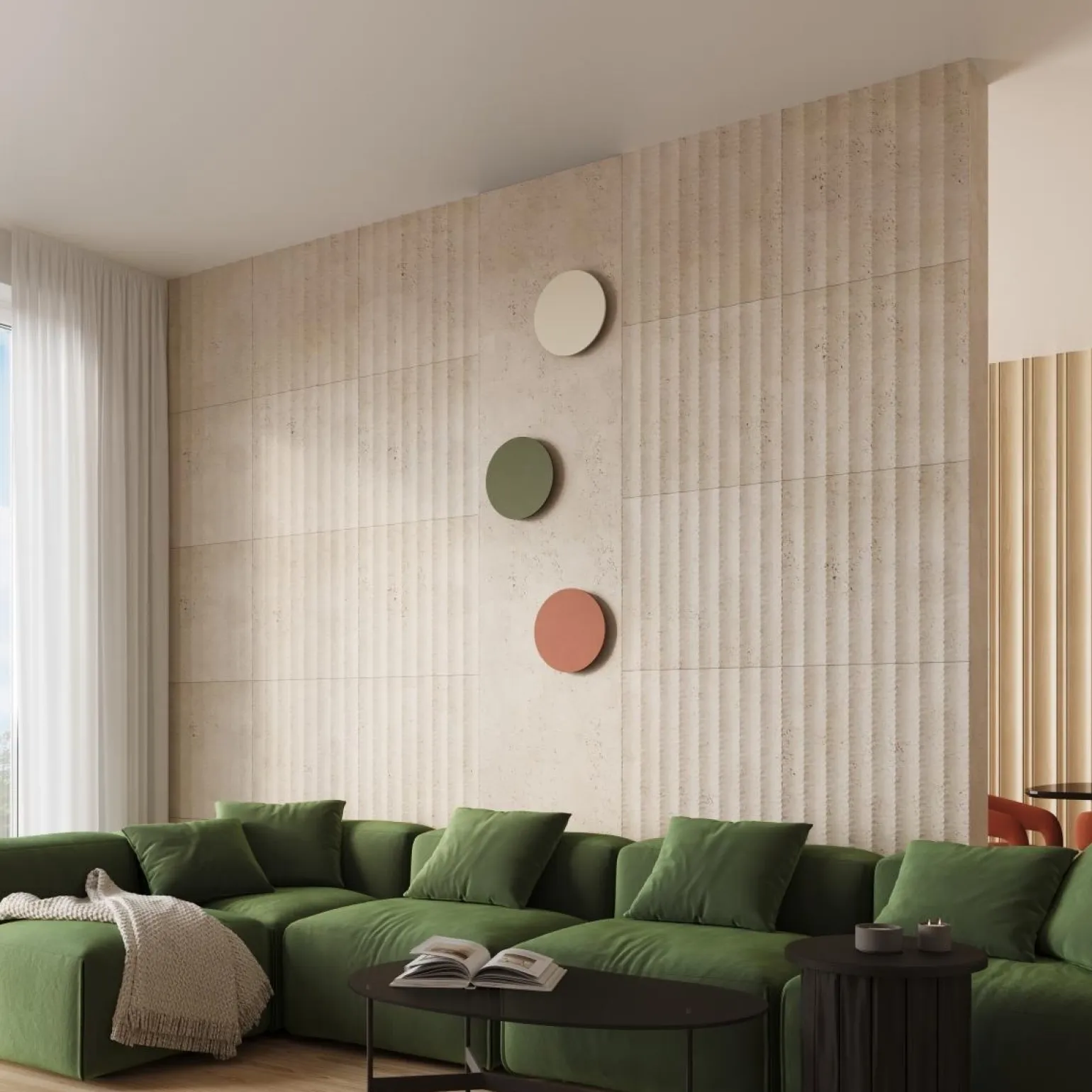 Kinkiet BORGEN ochra czerwona LED 3000K (TH.473) - Thoro Lighting