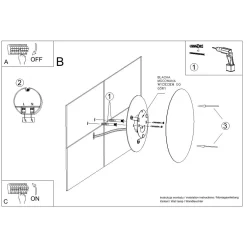 Kinkiet BORGEN zielony oliwkowy LED 3000K (TH.472) - Thoro Lighting