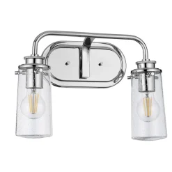 Kinkiet Braelyn - 2 źródła światła - Polerowany chrom (QN-BRAELYN2-PC) - Quintiesse