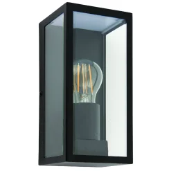 Kinkiet Breton wall Black IP44 28W (78757) - Saxby