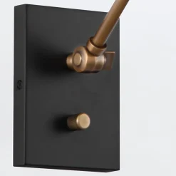 Kinkiet Brickell - 1 źródło światła - Matowa czerń (QN-BRICKELL-1WB-MBHL) - Quintiesse