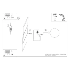 Kinkiet BULBO naturalne drewno (SL.1682) - Sollux Lighting